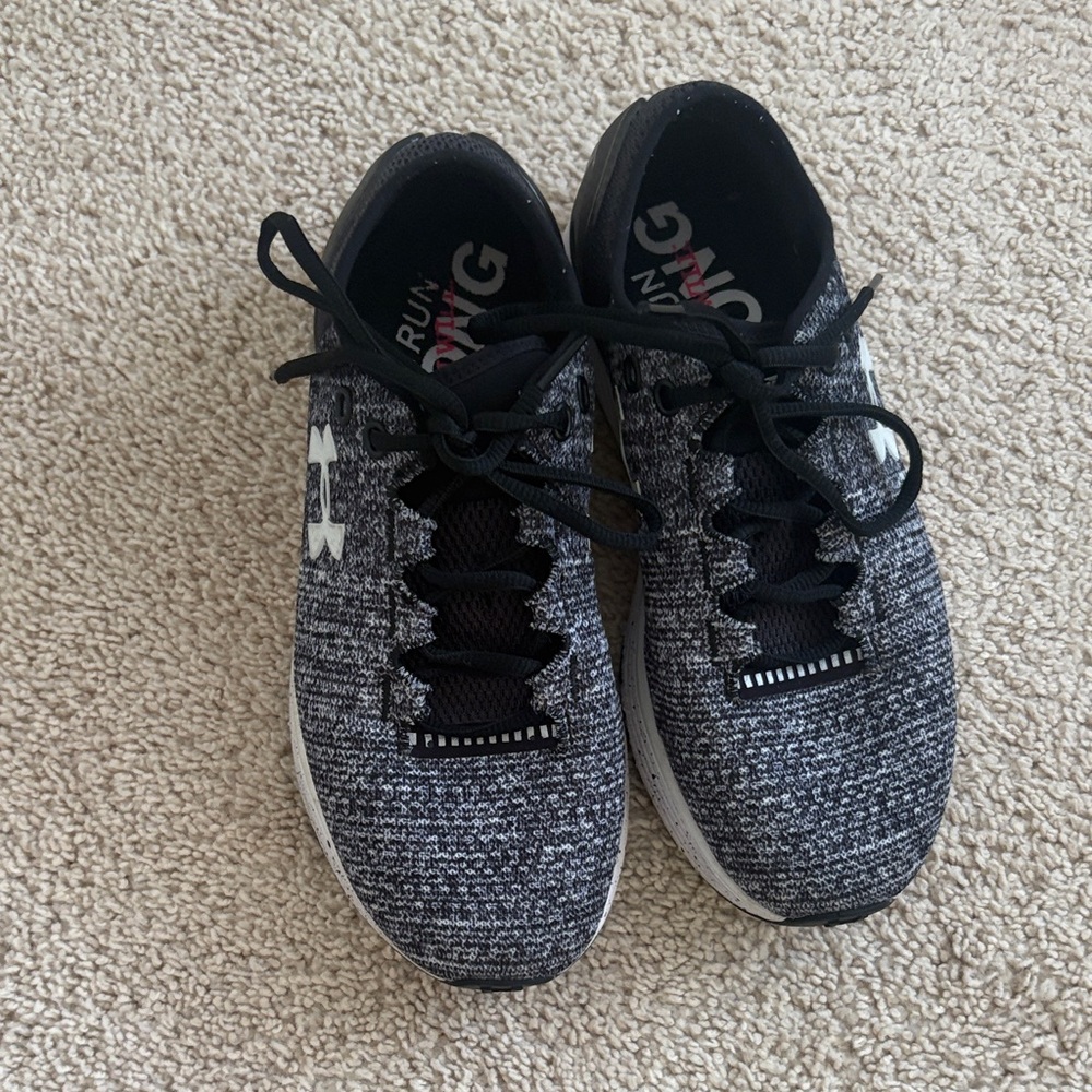 Under Armour Black and White Athletic Sneakers